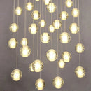 GobekUsa Crystal LED Chandelier: Modern Luxury Pendant Lights for Staircase, Bedroom, and Living Room