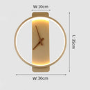 GobekUsa LED Wall Lamp Wall Clock Modern Design Nordic Luxury Simple For Hotel Bedside