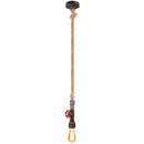GobekUsa Industrial Iron Water Pipe Pendant Light - Retro E27 LED Hanging Lamp