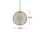 GobekUsa Brass Pendant Light: Minimalist Glass Round Loft Lamp for Cafe & Bar