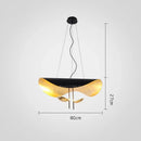 GobekUsa Gold Texture LED Pendant Light Fixture for Living Room & Bedroom Decor