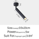 GobekUsa LED Adjustable Angle Spotlight Ceiling Lights for Background Wall and Aisle