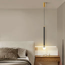 GobekUsa Black Gold Hanging Nordic Lamp with Long Cable for Bedroom Sconces