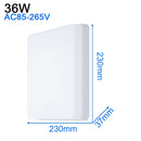 GobekUsa LED Ceiling Light: Modern Ultra-thin Panel, 6-48W, Surface Mounted for Living Room