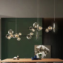 GobekUsa Glass Bubble Chandelier Light for Dining Room and Store