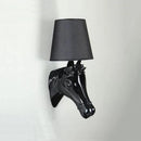 GobekUsa Horse Wall Lamp: Retro Resin Light for Living Room, Bedroom, or Hotel Corridors