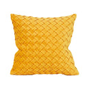 GobekUsa Leather Patch Embroidery Cushion Cover: Modern Luxury Pillow Case for Sofa
