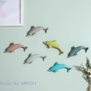 GobekUsa Dolphin Fish Ocean Background Ceramic Wall Decoration for Children's Room