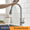 GobekUsa Gold Sensor Kitchen Faucet Stainless Steel Smart Touch Control Sink Tap