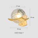 GobekUsa Japanese Moon Wood Wall Lamp - Minimalist Design - LED Sconce Lights