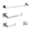 GobekUsa Brushed Nickel Stainless Steel Bathroom Hardware Set - 4-Piece Accessory Kit