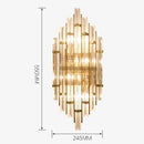 GobekUsa Elegant Crystal Wall Lamp for Living Room, Bedroom, and Aisle Lighting