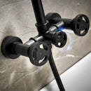 GobekUsa Gold Bathtub Shower Set with Dual Control Wall Mount