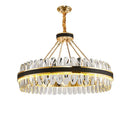 GobekUsa Crystal Oval Chandelier Lighting for Dinning Room