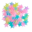 3D Stars Glow Dark Wall Stickers by GobekUsa – Luminous Fluorescent Home Decor