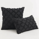 GobekUsa Black Boho Lumbar Woven Pillow Cover for Bed Bedroom Decor