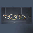 GobekUsa Elegant Chandelier for Dining Bar, Minimalist Art Lamps