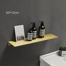 GobekUsa Brushed Gold Bathroom Shelf Wall Mounted Shampoo Holder Rack Aluminum Basket
