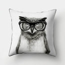 GobekUsa Cute Owl Cushion Pillow Cover for Home Sofa Bedroom Decor