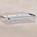 GobekUsa Gold Brass Bathroom Shelf with Towel Hanger, Shampoo Holder, and Basket