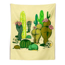 GobekUsa Cactus Mushroom Girl Tapestry Psychedelic Witchcraft Home Decor