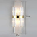 GobekUsa Crystal Wall Lamp: Elegant Lighting for Living Room, Bedroom, and Staircase