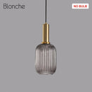 GobekUsa LED Gold Chandelier Stained Glass Pendant Lamps for Home Decoration