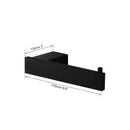 GobekUsa Black Matte Stainless Steel Bathroom Hardware Set: Paper Holder, Toothbrush Holder, Towel Bar & Accessories