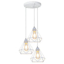 GobekUsa Diamond Cage Wrought Iron Pendant Light for Dining Room and Kitchen Island