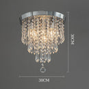 GobekUsa Crystal Ceiling Light: Elegant Hanging Golden Lamp for Home Decor
