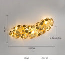 GobekUsa LED Golden Maple Leaves Wall Sconce for Bedroom and Corridor