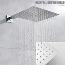 GobekUsa 16" Big Rainfall Shower Faucet with Digital Display and Single Lever Temperature Control