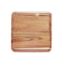 GobekUsa Acacia Wood Breakfast Tray - Rectangular Fruit Plate with Wooden Cutlery