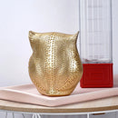GobekUsa Golden Owl Figurines: Resin Animal Statues for Home Decor & Gifts