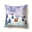 GobekUsa Christmas Deer Snow Pillow Case