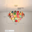 GobekUsa Agate Designer LED Chandelier for Foyer & Dining Room