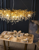 Ooze Drop-Shaped Crystal Chandelier