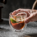 GobekUsa Double-Walled Transparent Glass Cup - Versatile Drinkware for Any Occasion