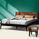 Acacia Callisto Solid Wood Bed Frame and Nightstand Set for a Stylish Bedroom