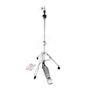 Hi-Hat Stand by GRIFFIN - Deluxe Hi Hat Cymbal Pedal With Drum Key - HiHat Mount with Chrome Double Braced Hardware Accessory Set - Adjustable Holder