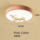 GobekUsa Kids Cartoon Acrylic Ceiling Light with Remote Control LED Girl Children's Room Lighting