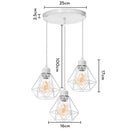 GobekUsa Iron Cage Pendant Lights | Modern Ceiling Chandelier for Living Room & Kitchen