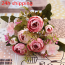 GobekUsa Autumn Silk Tea Rose Gerbera Daisy for Wedding and Home Decor