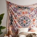 GobekUsa Bohemian Mandala Flower Tapestry Wall Hanging for Living Room Bedroom Decor