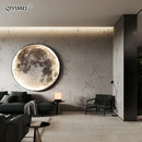 GobekUsa LED Moon Wall Lamp: Minimalist Indoor Lighting for Bedroom and Living Room Decor