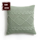 GobekUsa Knitted Rhombus Pillowcase: Super Soft Throw Pillow Cover for Home Decor