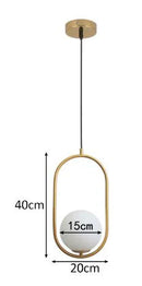 GobekUsa Glass Ball Pendant Lights for Kitchen Dining Bedroom Decor