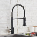 GobekUsa Brushed Nickel Pull Down Kitchen Faucet - 360° Rotation Hot Cold Water Mixer