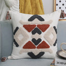 GobekUsa Boho Style Embroidered Pillow Cover with Tassels for Living Room & Bedroom