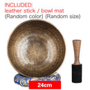GobekUsa 24cm Tibetan Singing Bowl for Yoga Music Therapy and Meditation